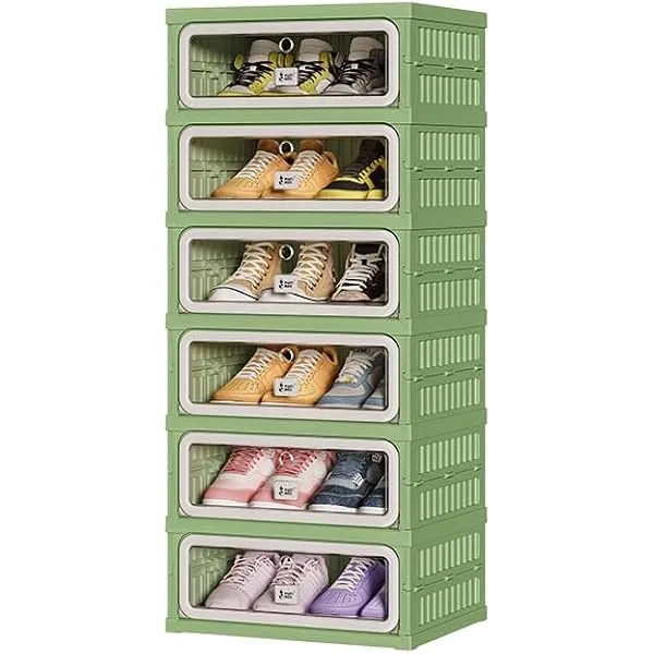Foldable Multi Layer Shoe Storage Cabinet Organizer